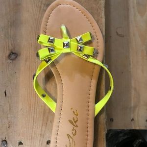 Neon flip flops